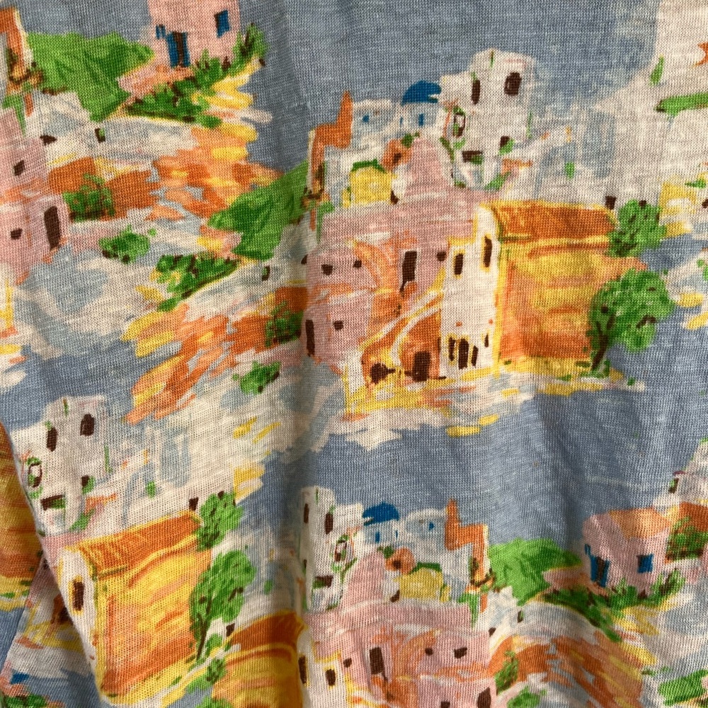 Cynthia Rowley 100% Linen Colorful Top Size XL - Picture 5 of 5